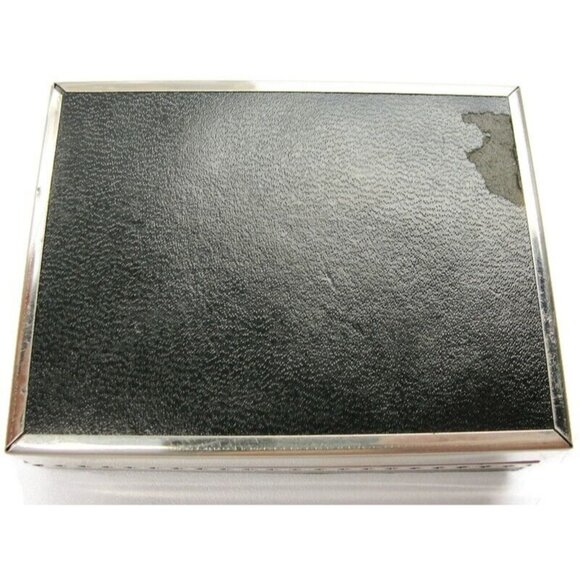 Vintage Swank MOP Round Set Silver Tone Cufflinks & Tie Clip Tux Shirt Suit - Picture 11 of 12